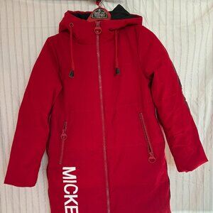 The Official Disney x Bosideng Mickey Mouse Red Coat Jacket, size 170/92A